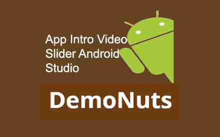 App Intro Animation Video Slider Android Studio Example Tutorial