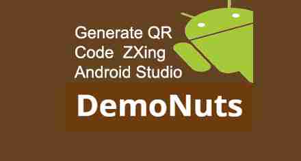 Objector Sitcom linkage Generate QR Code Using Zxing Android Studio Programmatically
