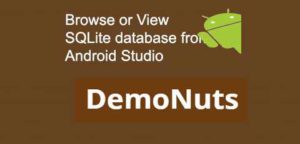 browse or view SQLite database in Android