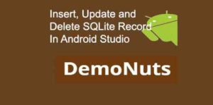crud operations in sqlite in android