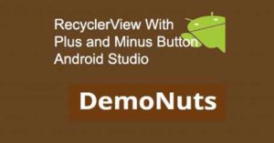 recyclerview button android