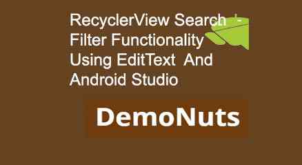 android recyclerview search filter